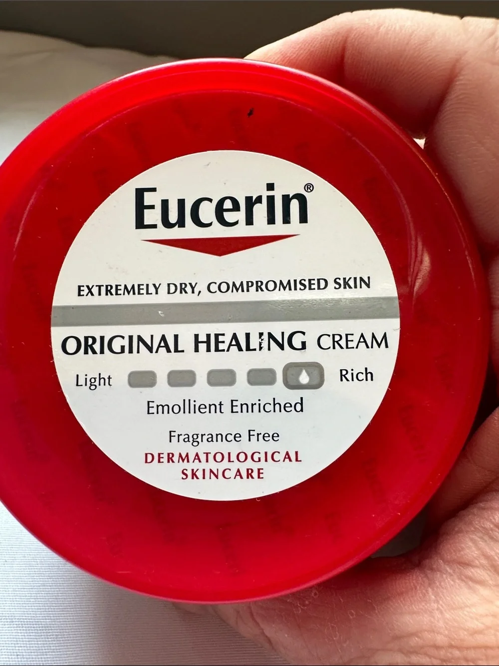 Eucerin Original Healing Cream Extremely Dry Compromised Skin 4 oz